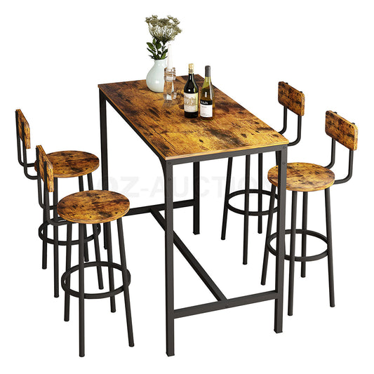 Simplista Bar Table Set 5pcs for Home, Bistro or Pub