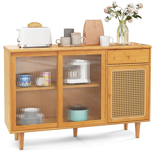 Yuna Rattan Bamboo Buffet Sideboard