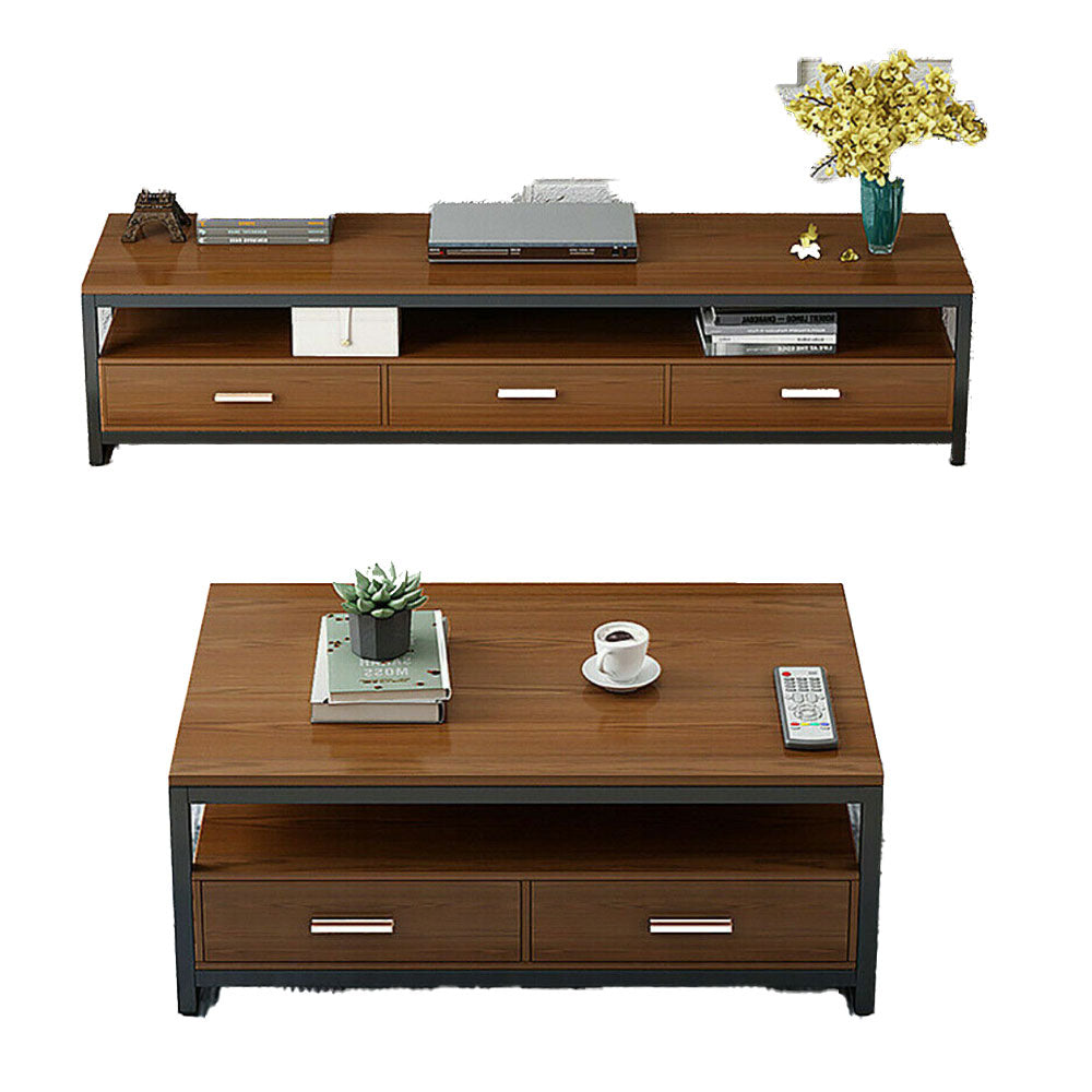 Argus TV Stand & Coffee Table - Black Walnut or White