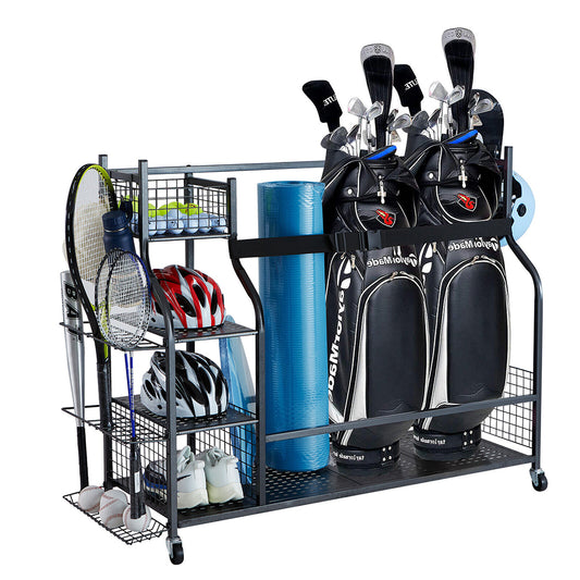 Multifunctional Sports Equipment Garage Organizer