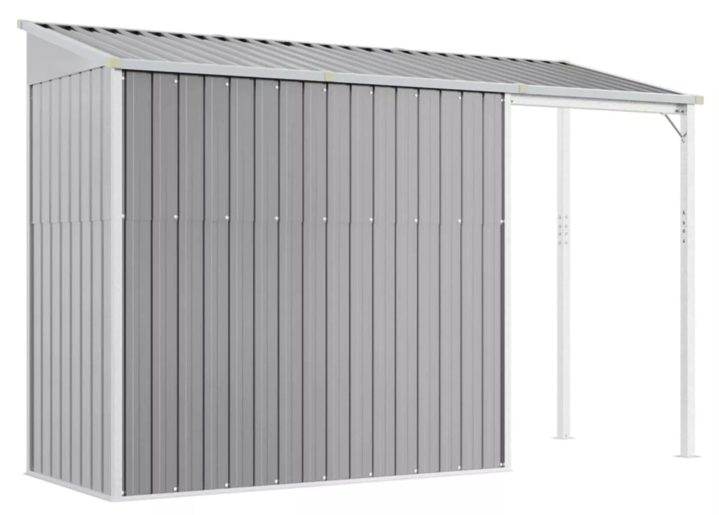 Bravo Garden/Storage Shed with Extended Roof Steel. 3 Colours