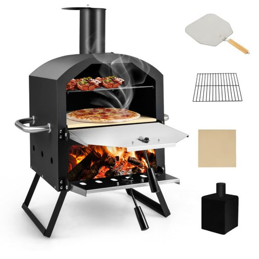 Supremo Wood Fired Pizza Maker w/ Waterproof Cover