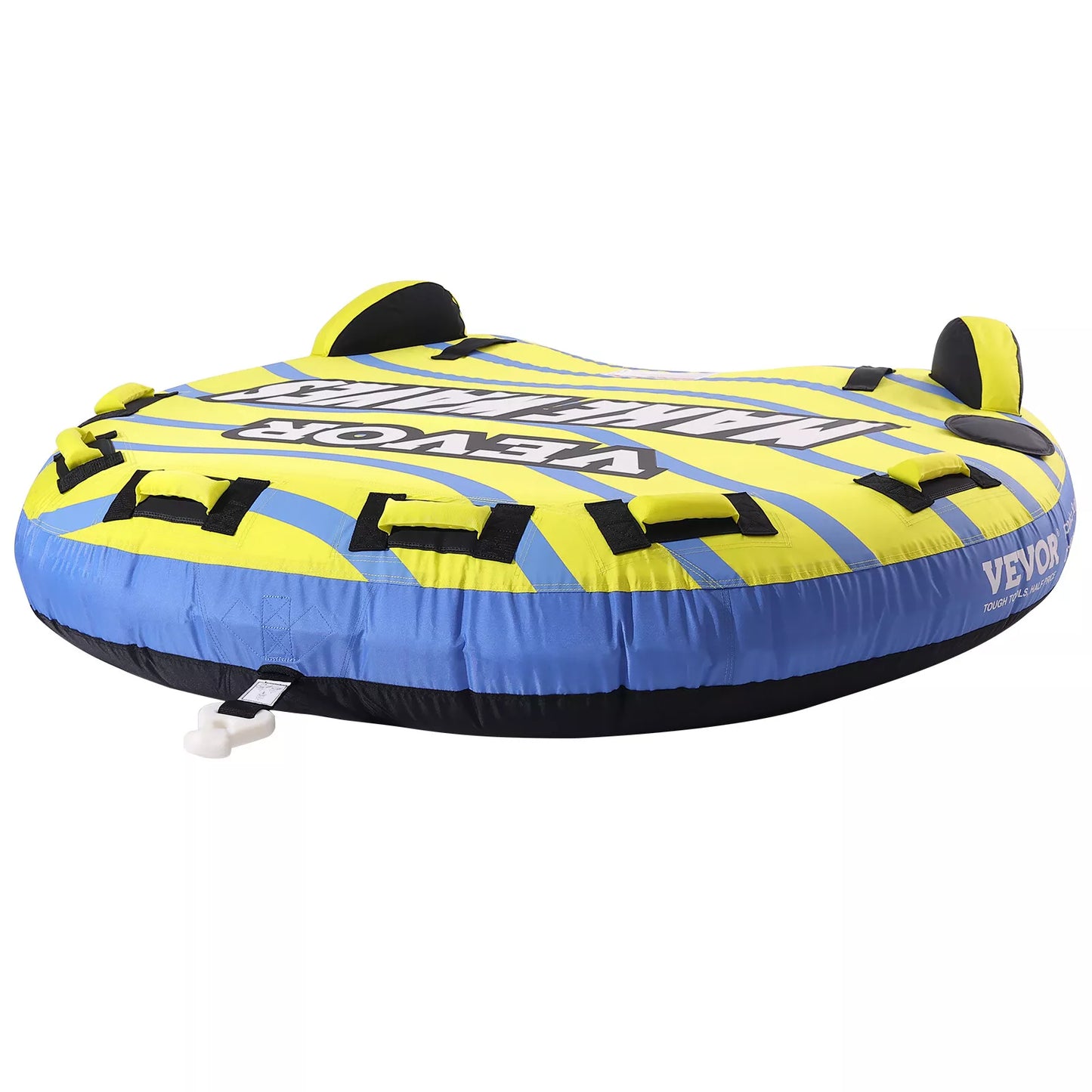 Vivo Inflatable Towable Tube - 1-3 Riders with Bumper Fins