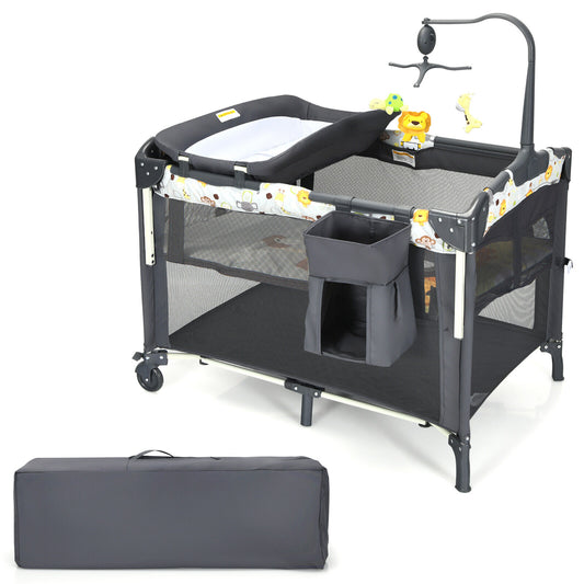 4 IN 1 Foldable Baby Bassinet/Travel Cot