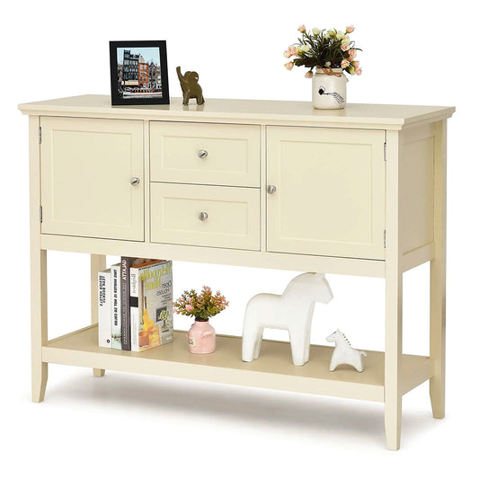 Vista Buffet Sideboard Cabinet, 2 Drawers & 2 Doors - 5 Colours