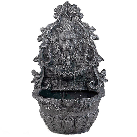 Jungle King Solar-Powered Fountain - Wall Mount or Freestanding