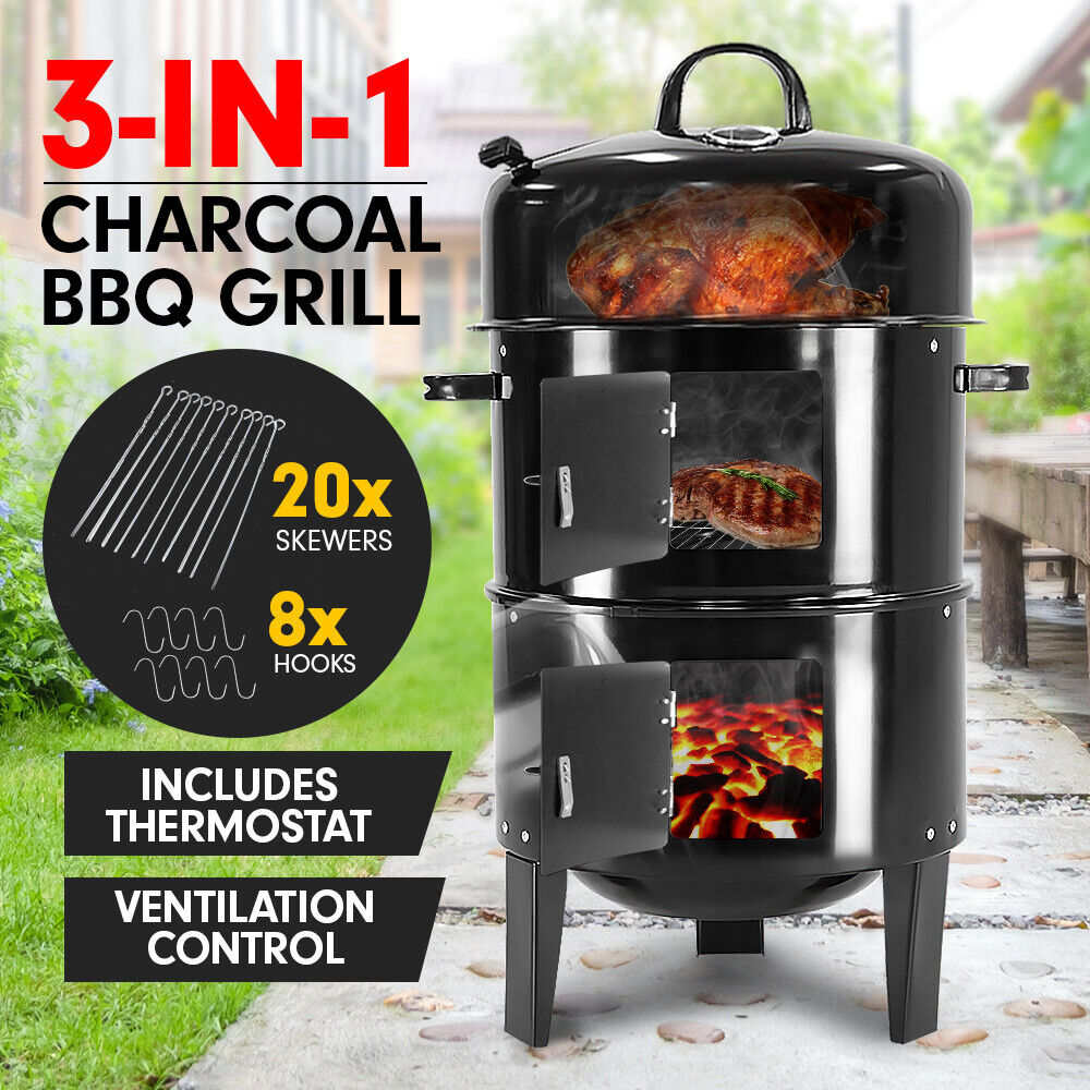 Portable BBQ Grill/Roaster/Smoker/Steamer