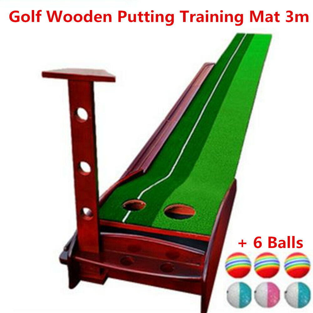 Weekend Golf Practice Green 3m Wooden w/Return Ball