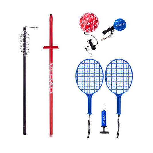 SportKids Dual Tennis and Soccer Set - Height Adjustable