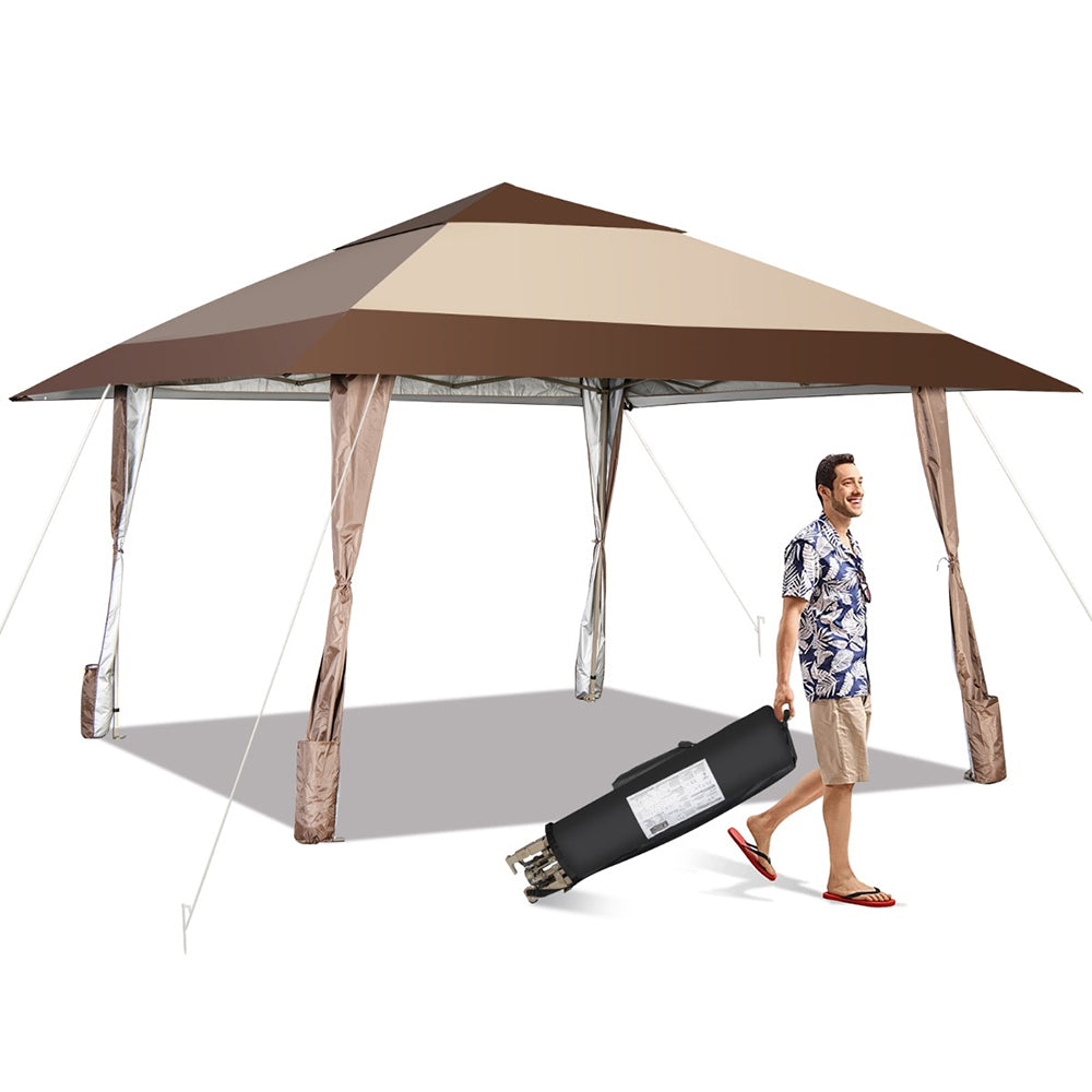 Maverick Pop-Up Gazebo w/Wheels, Leg Skirts & Portable Bag - Height Adjustable