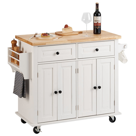 Perfecta Rolling Kitchen Island Cart/Cabinet Cart