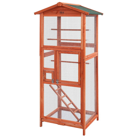 PetLover Large Wooden Bird Cage/Aviary