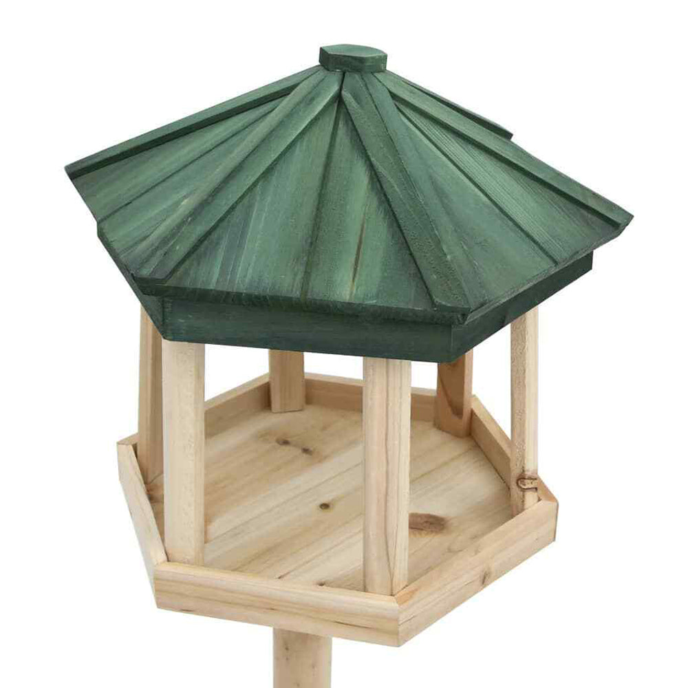 Standing Bird Feeder in Solid Firwood --- 33x106 cm