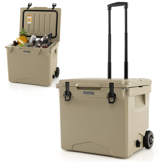 Mega 40L Hard Cooler w/Wheels and Handle - 2 Cols