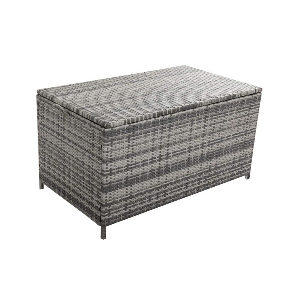 Outdoor PE Wicker Storage Box 320L- Grey