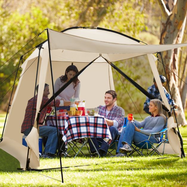 CountryLiving Portable Screen Dome Tent w/4-Side Mesh Walls