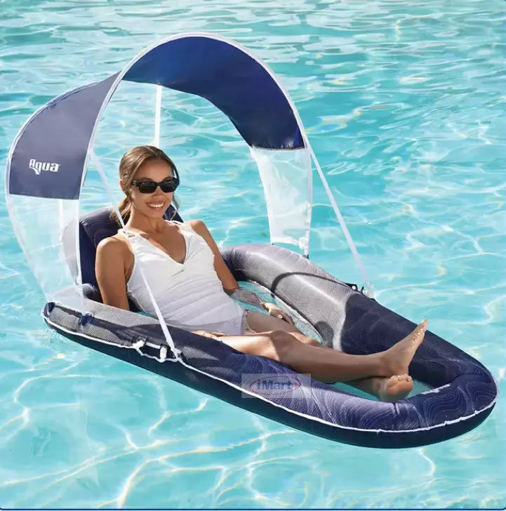 Breezy Large Personal Floating Lounge w/Canopy