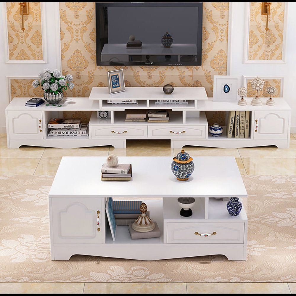 Silvano 2-Piece Set - Coffee Table & Adjustable TV Cabinet