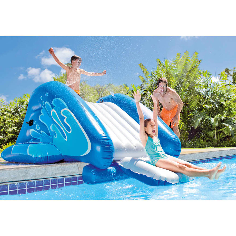 Kool Splash Blue Inflatable Water Slide