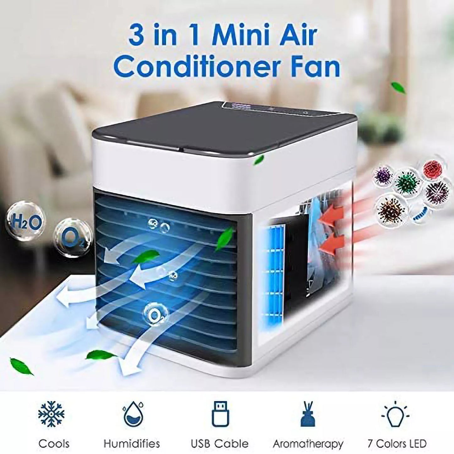 Igloo Portable Mini Air Cooler Fan/Air Conditioner &  Humidifier