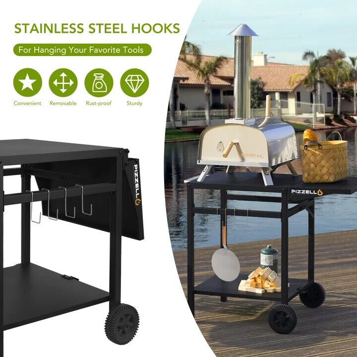 Buongiorno Portable Pizza & BBQ Trolley/Cart