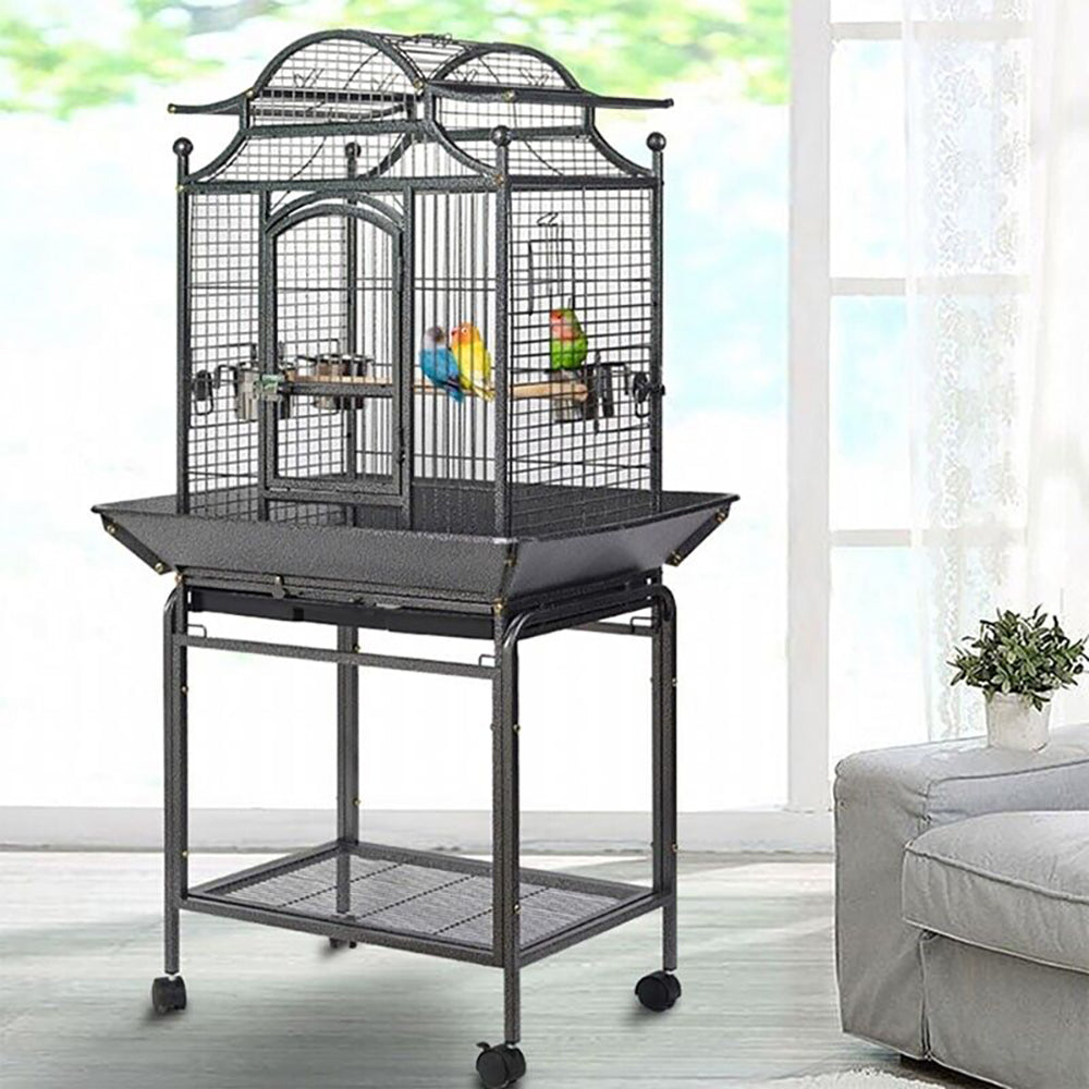 Whimsical 2-In-1 Bird Cage & Stand w/Open Roof - 153cm