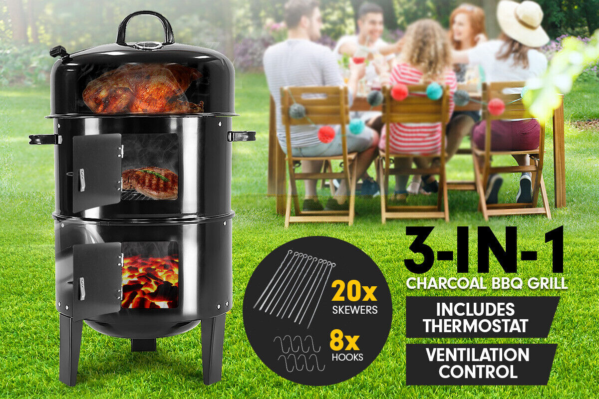 Portable BBQ Grill/Roaster/Smoker/Steamer