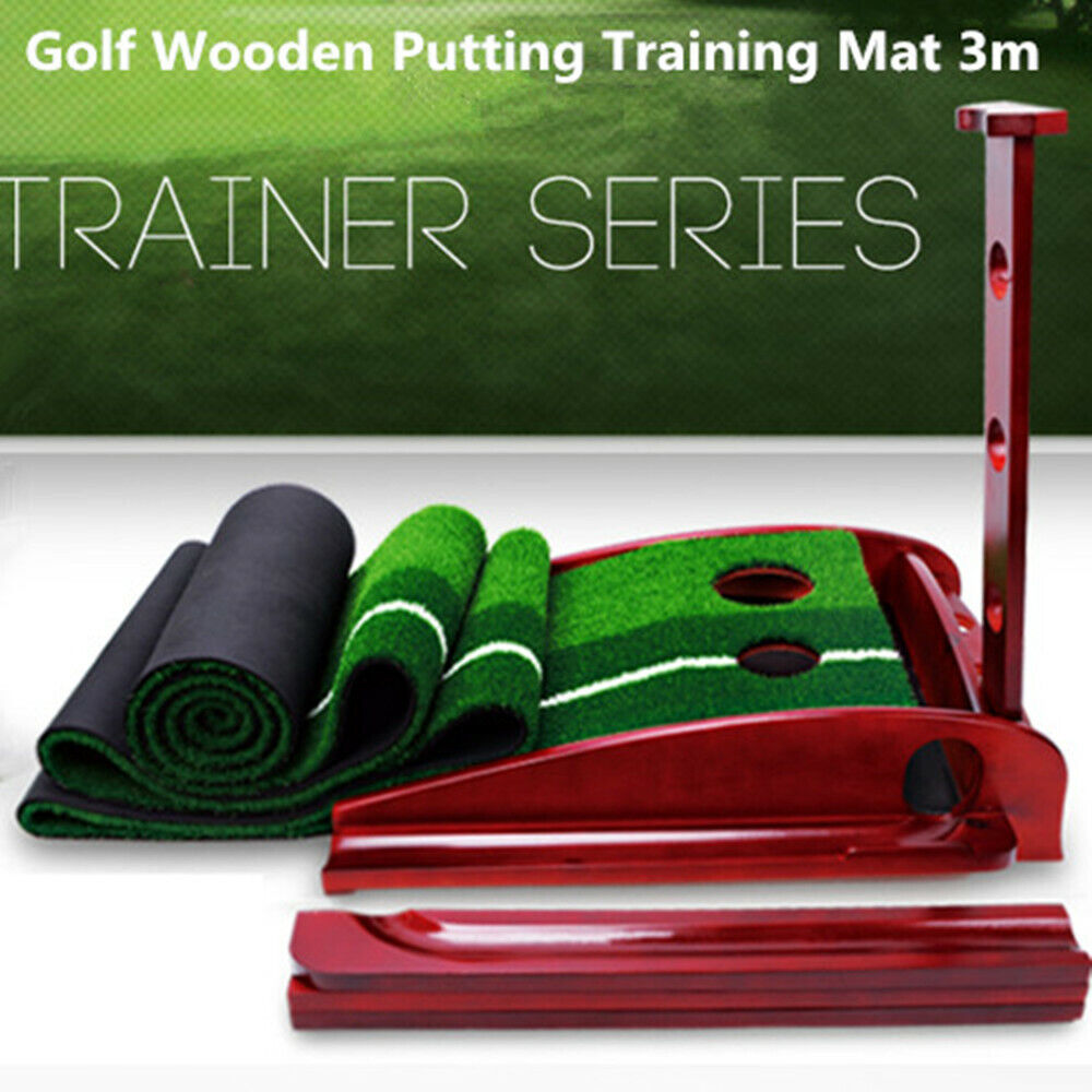 Weekend Golf Practice Green 3m Wooden w/Return Ball