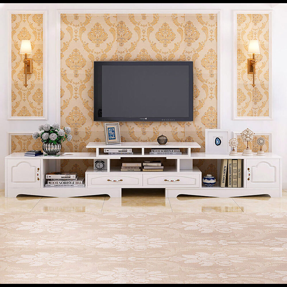 Kaia Luxury Adjustable Extendable TV Cabinet w/Adjustable Storage