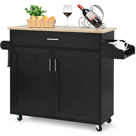 Vitalia Rolling Kitchen Island Cart /Storage Cabinet