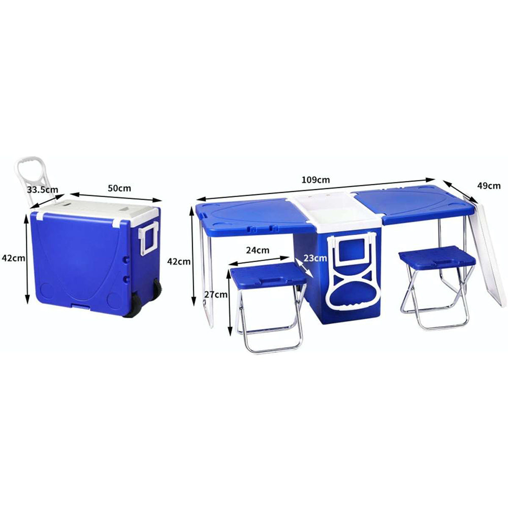 Supremo Picnic Set -  Cooler Box & Table & Chairs