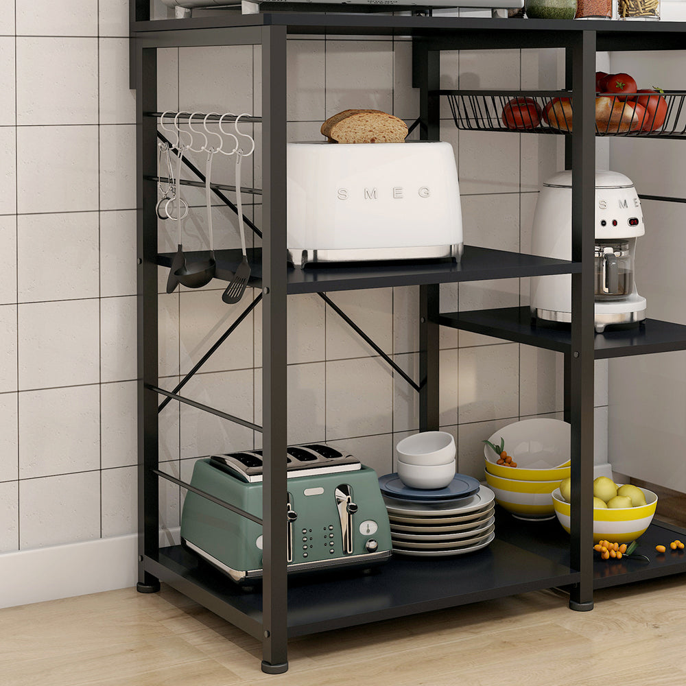 Happy Home Kitchen Organizer & Workbench w/Storage Shelves