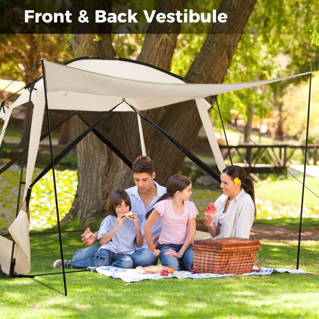 CountryLiving Portable Screen Dome Tent w/4-Side Mesh Walls