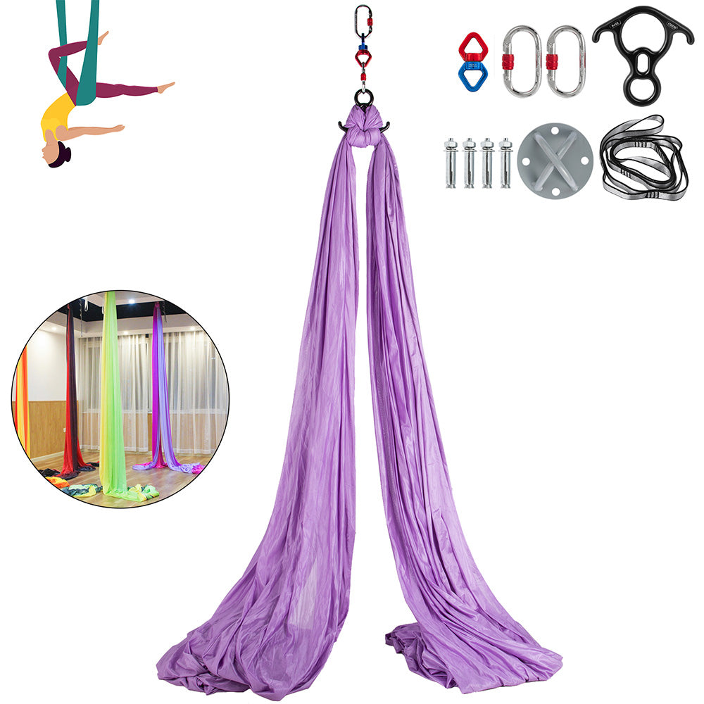 Aerial Silk 10x2.8M Yoga Swing Hammock & Trapeze