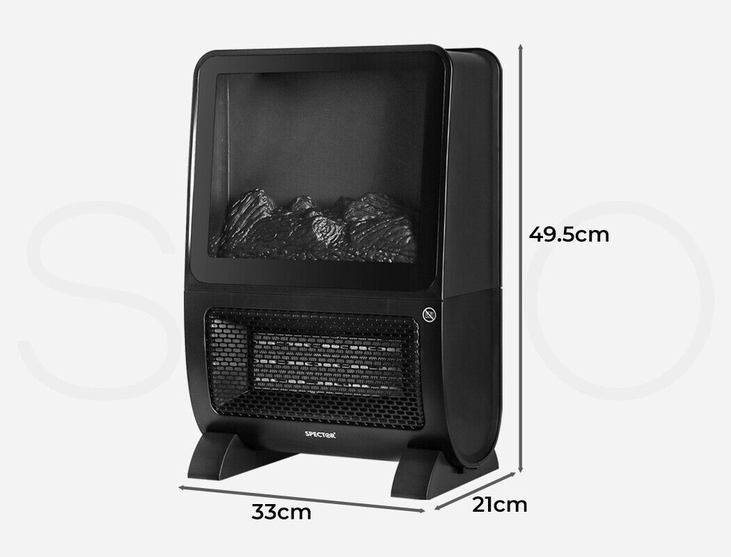 Aura Portable Electric Heater 2000W w/3D Fire