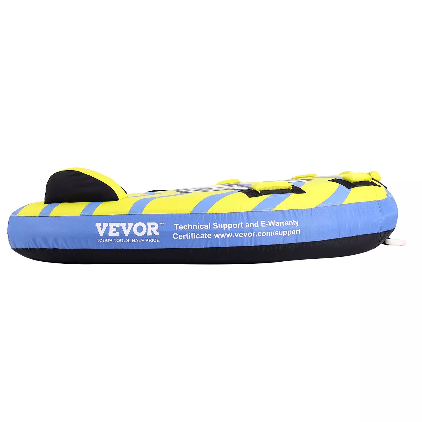 Vivo Inflatable Towable Tube - 1-3 Riders with Bumper Fins