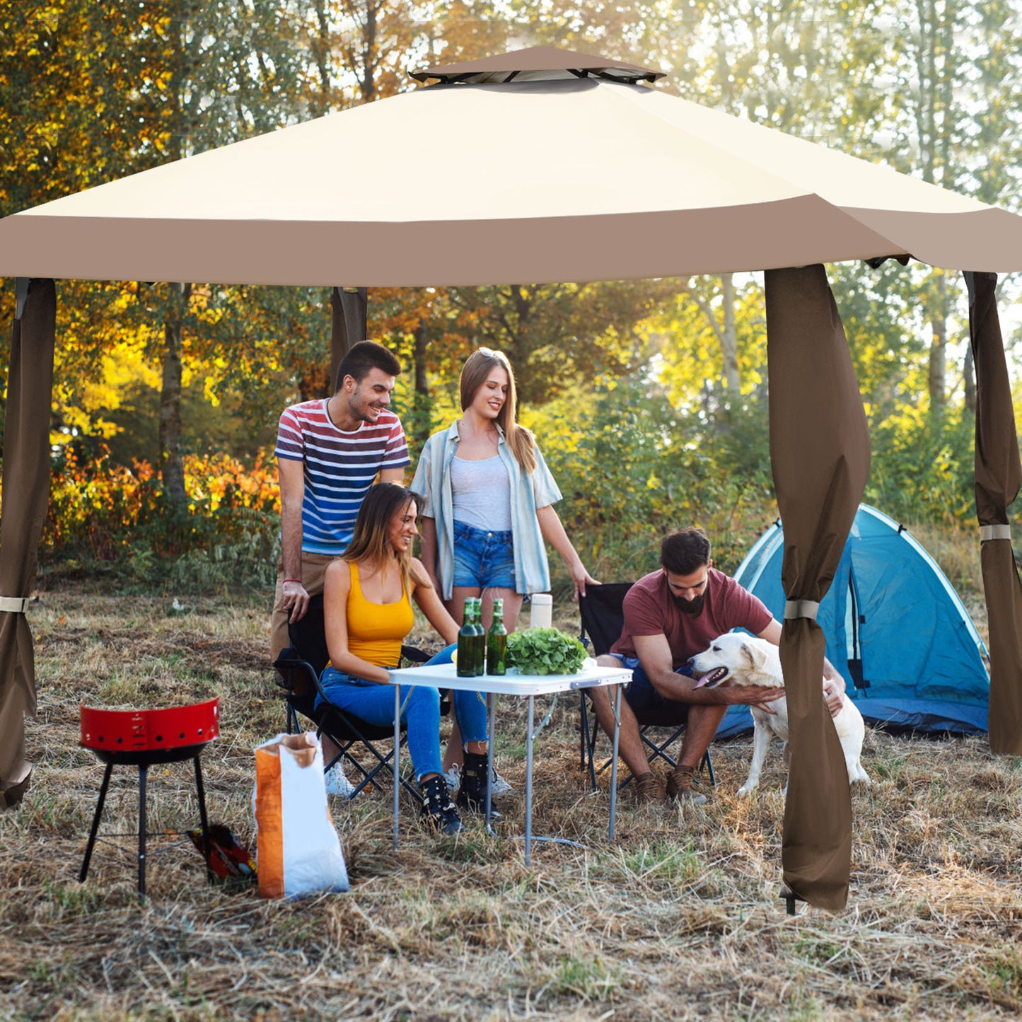 Sierra Adjustable Pop Up Canopy - 393 cm x 393 cm