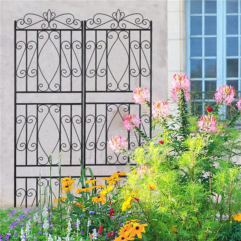 Metal Garden Trellis/Fence. Set of 2. 3 Designs