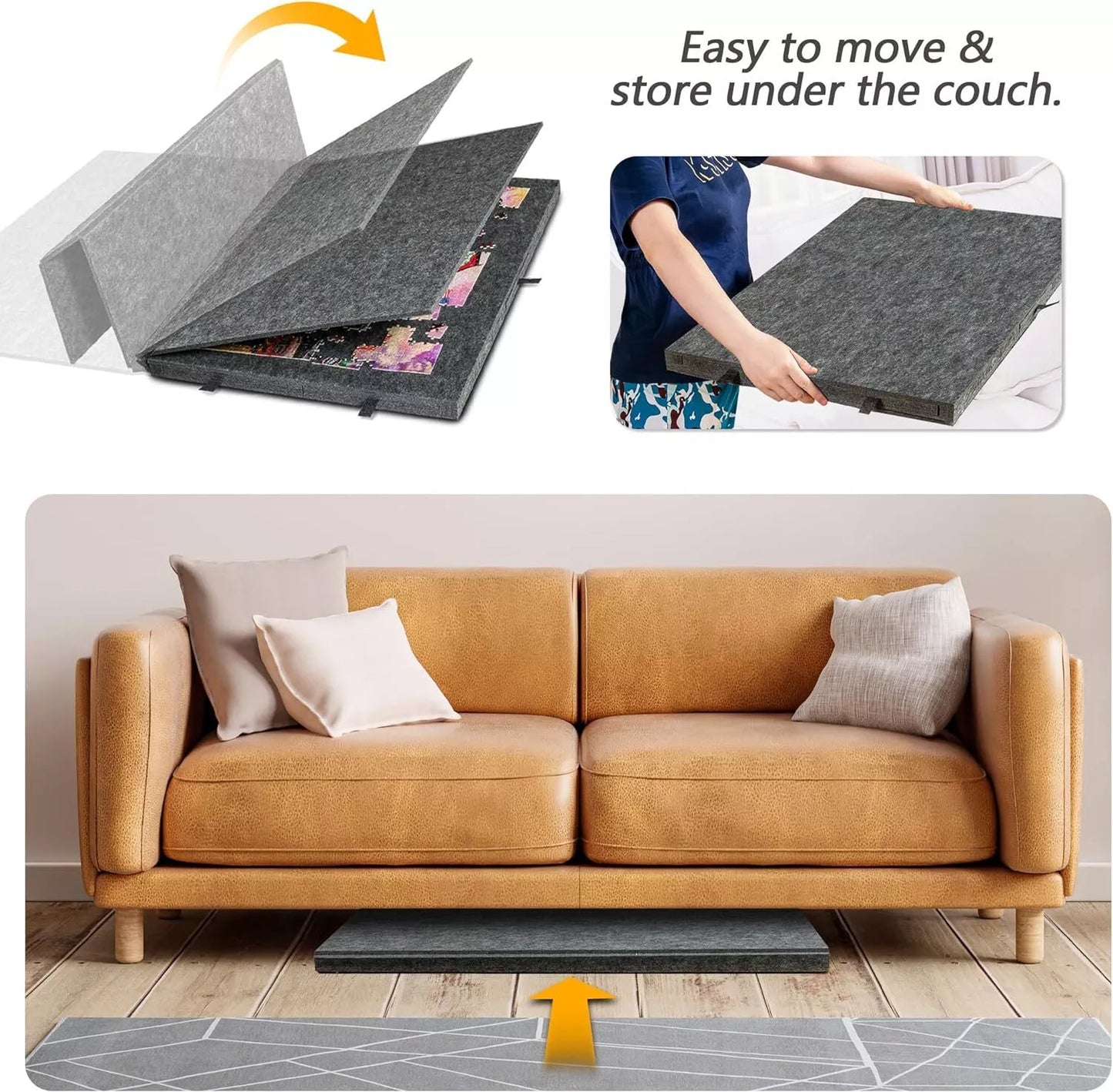 Portable Felt Puzzle Board 1000pcs w/Drawers Covers