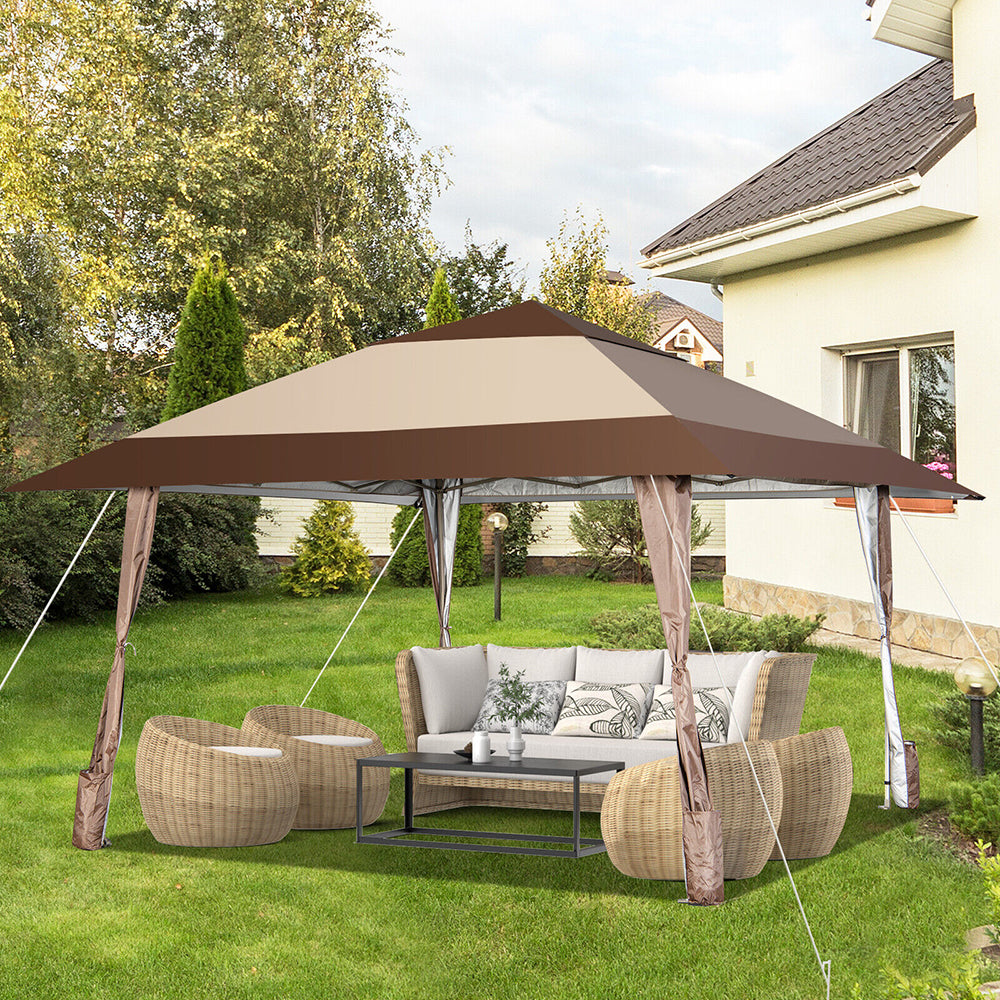 Funair Pop Up Gazebo/Marquee w/Ventilation Hole - 2 Size/Colours