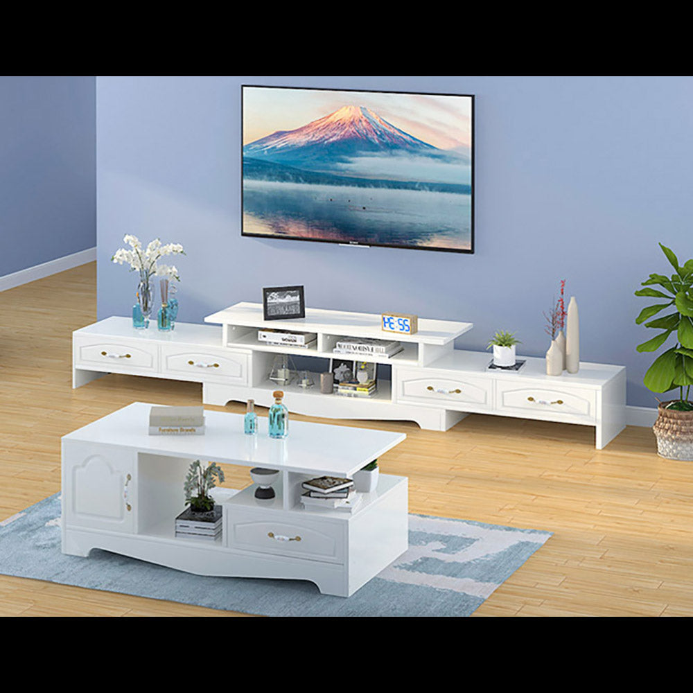 Silvano 2-Piece Set - Coffee Table & Adjustable TV Cabinet