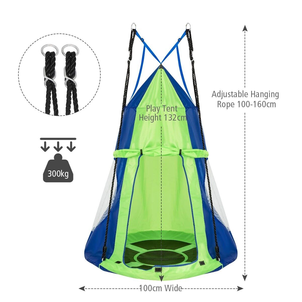 2 in 1 Tree Swing Set