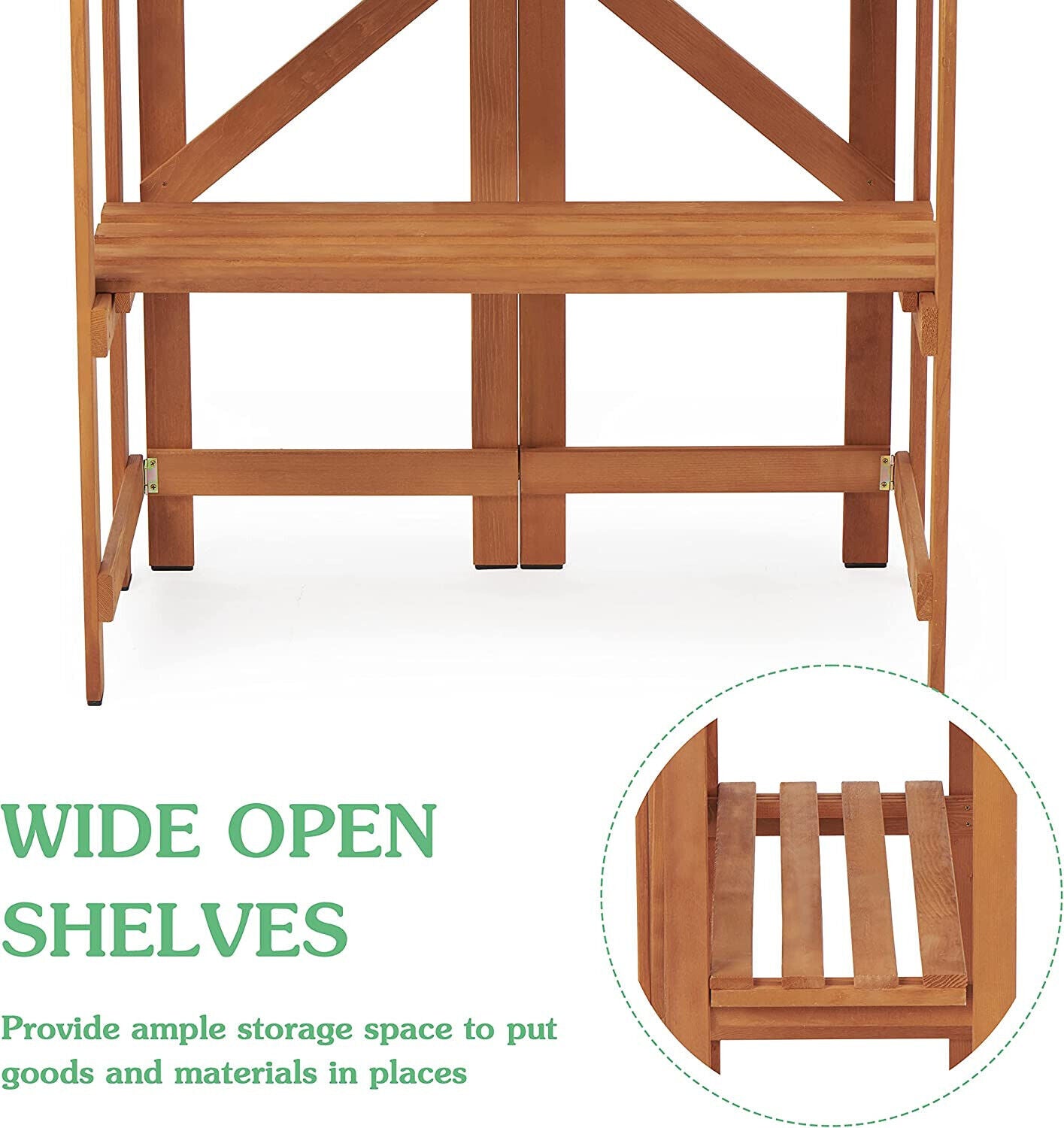 Foldable Fir Potting Bench