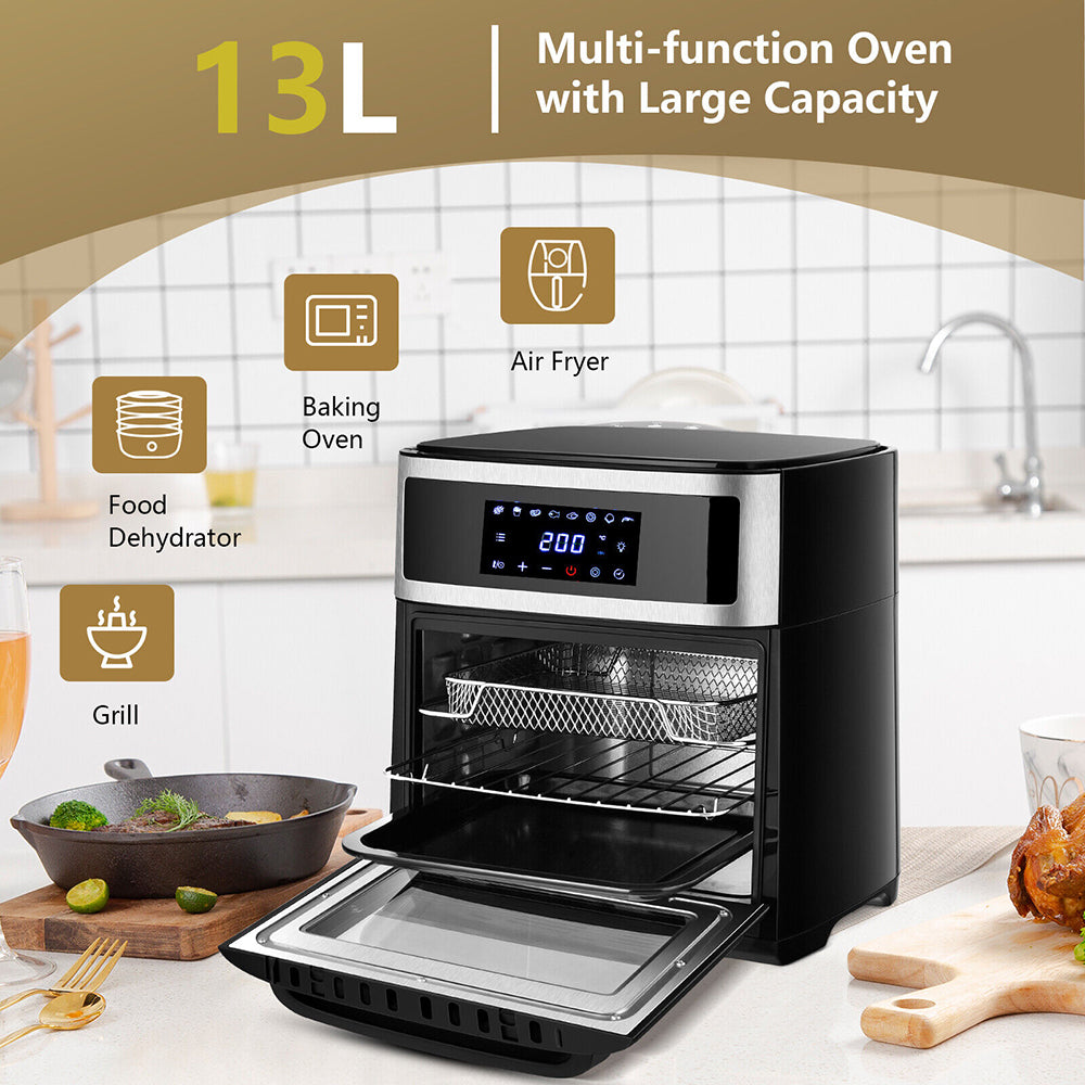 Kitchen Chef 13L Air Fryer-Food Dehydrator-Baking Oven-Grill