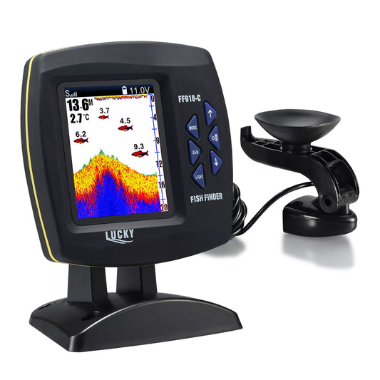 Fish Finder Wired Transducer Fishfinder 45 Degrees Underwater