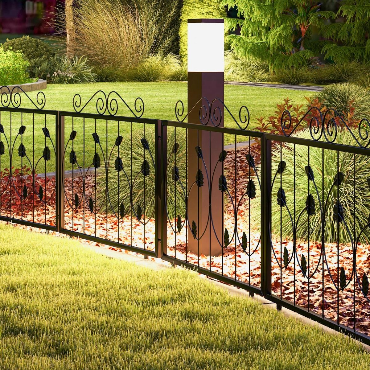 Wistia Decorative Garden Fence w/8 Panels