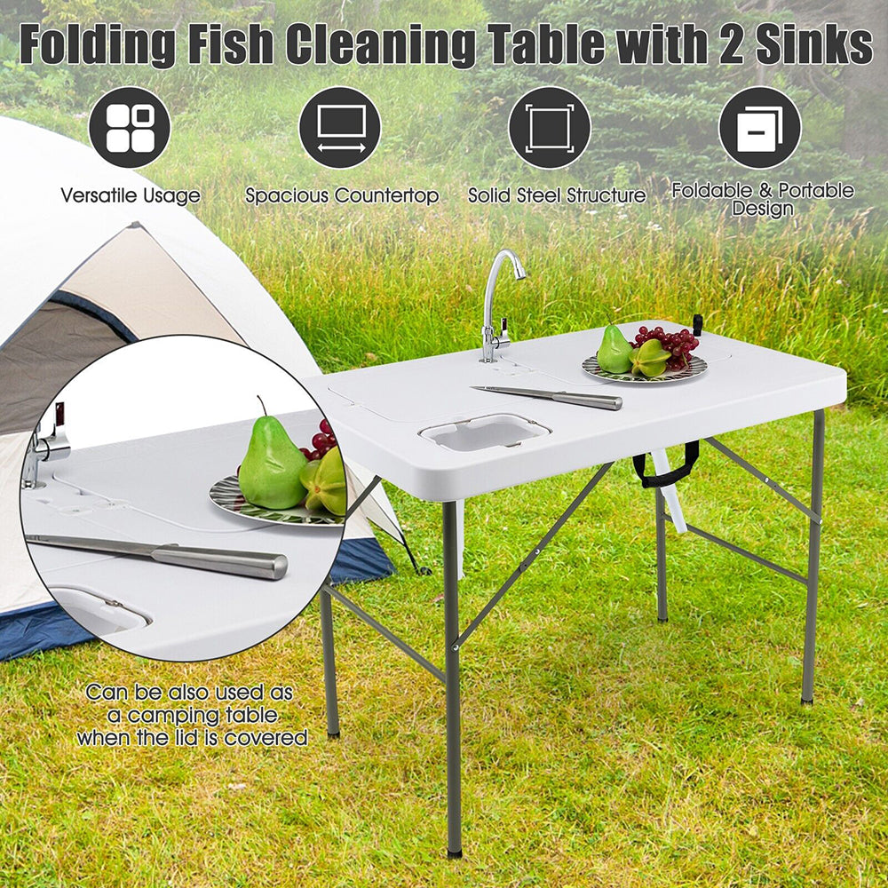 Portable Folding Fish Cleaning Table