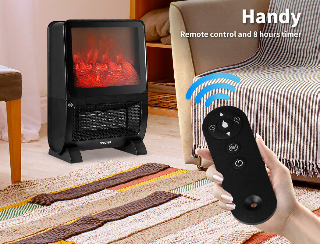 Aura Portable Electric Heater 2000W w/3D Fire