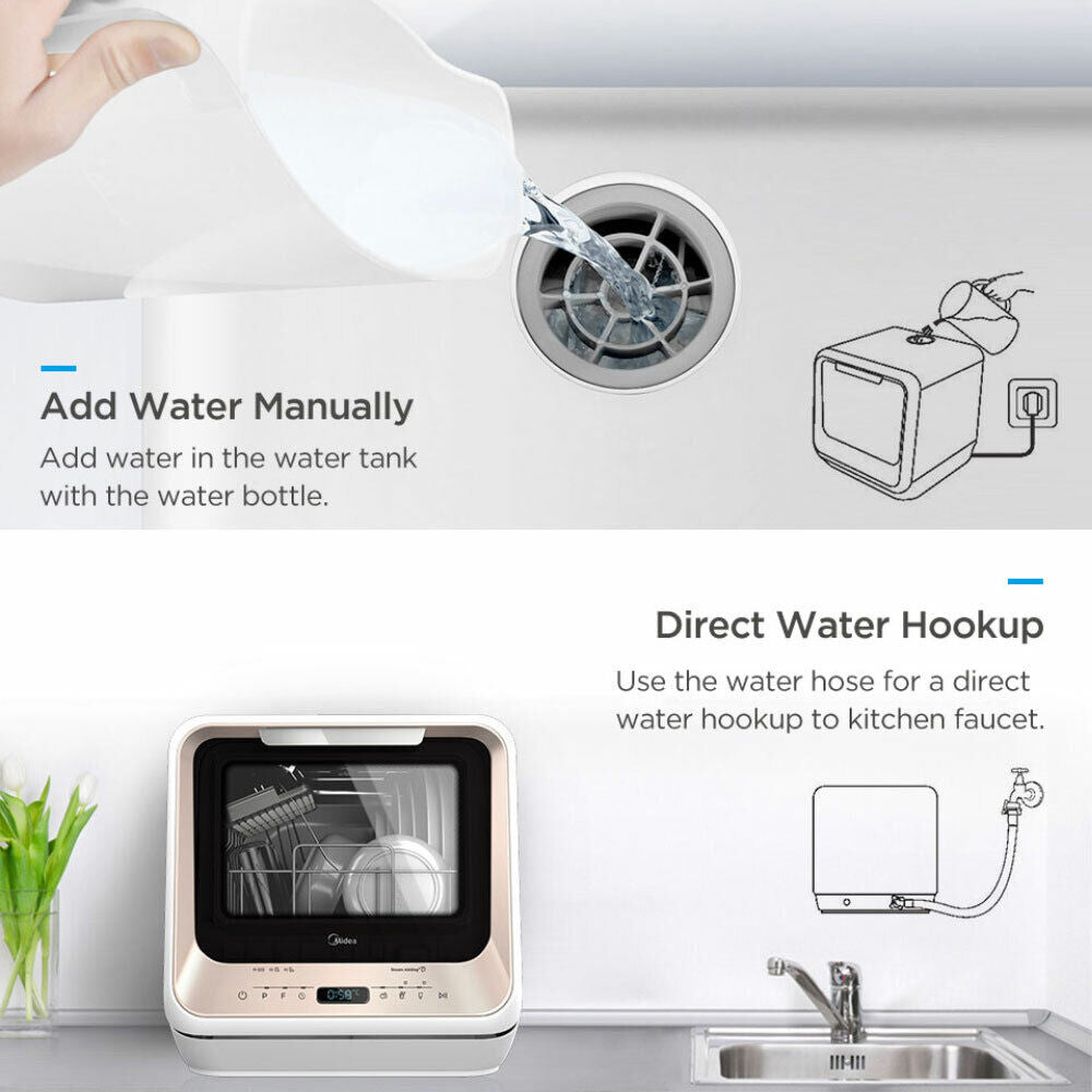 2nd Gen Benchtop Multifunction Mini Portable Dishwasher