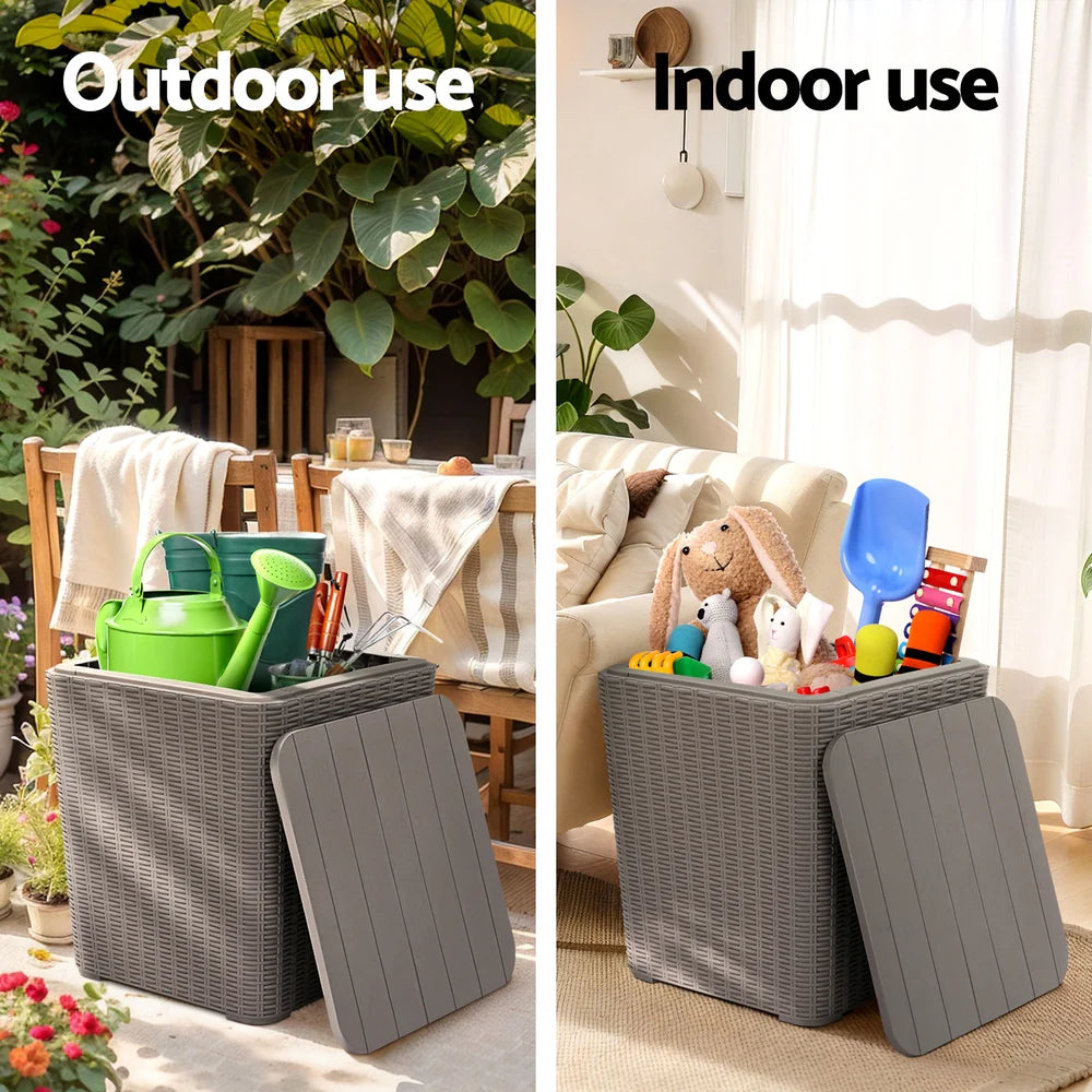 43L Outdoor Storage Box/Side Table